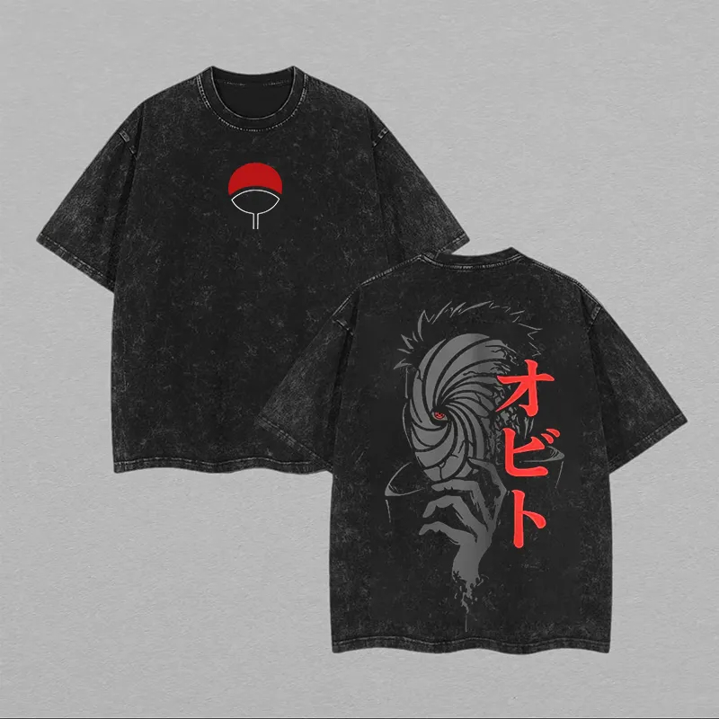 Camiseta Naruto Shisui Uchiha, - Acid Wash Vintage Graphic T Shirt avaliação e preço