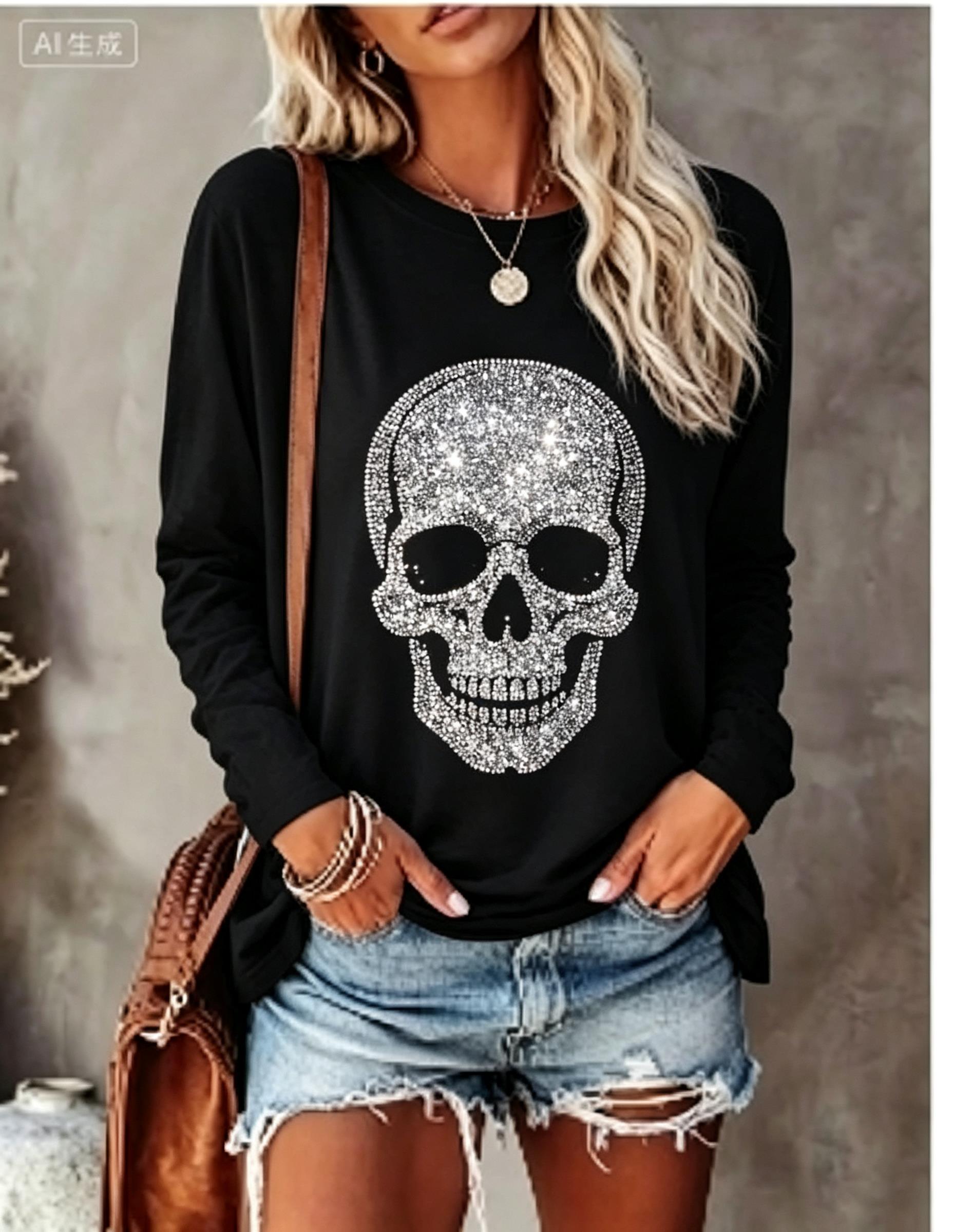 Camiseta Feminina de Manga Lon - T-Shirts avaliação e preço