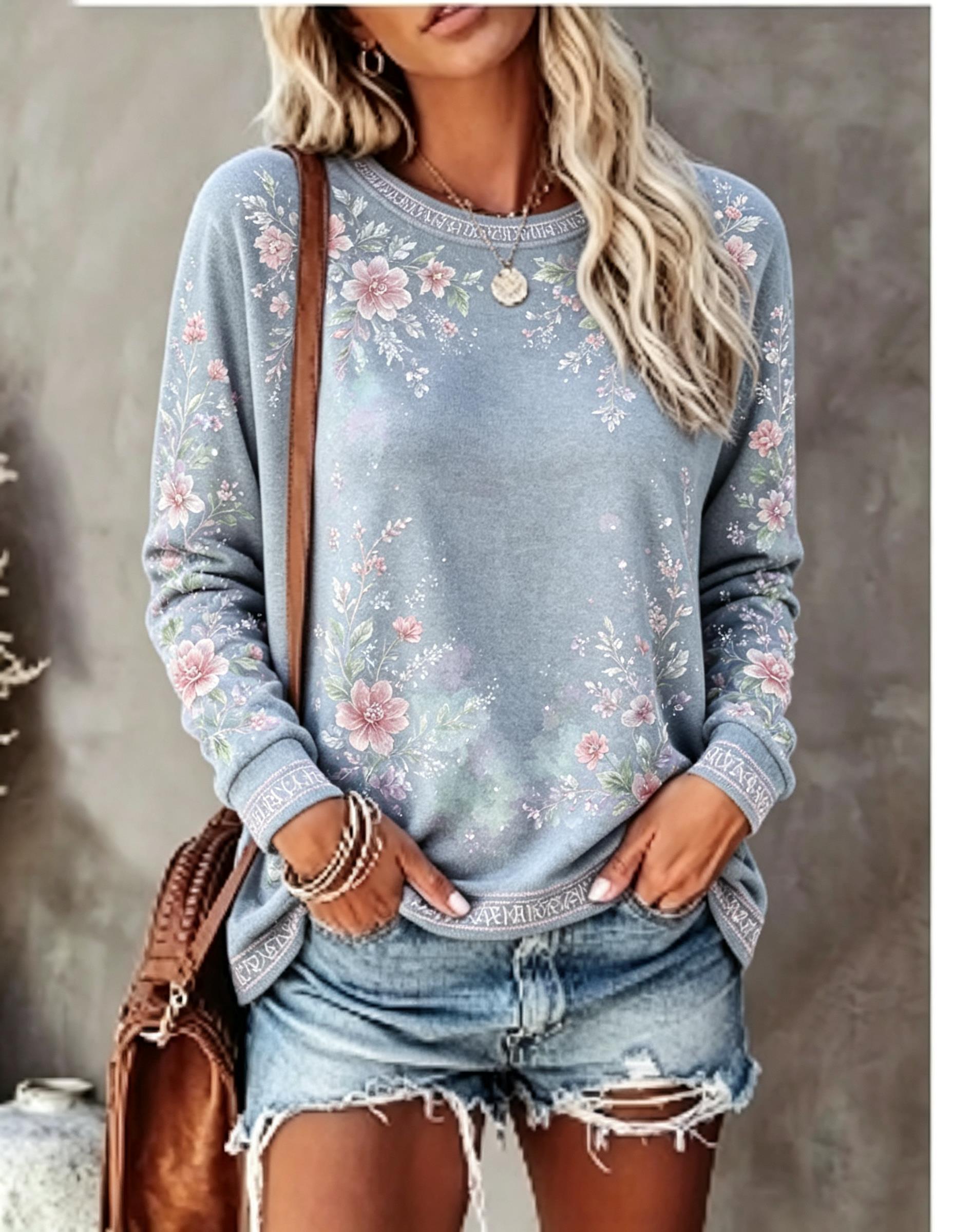Camiseta feminina de manga com - T-Shirts avaliação e preço