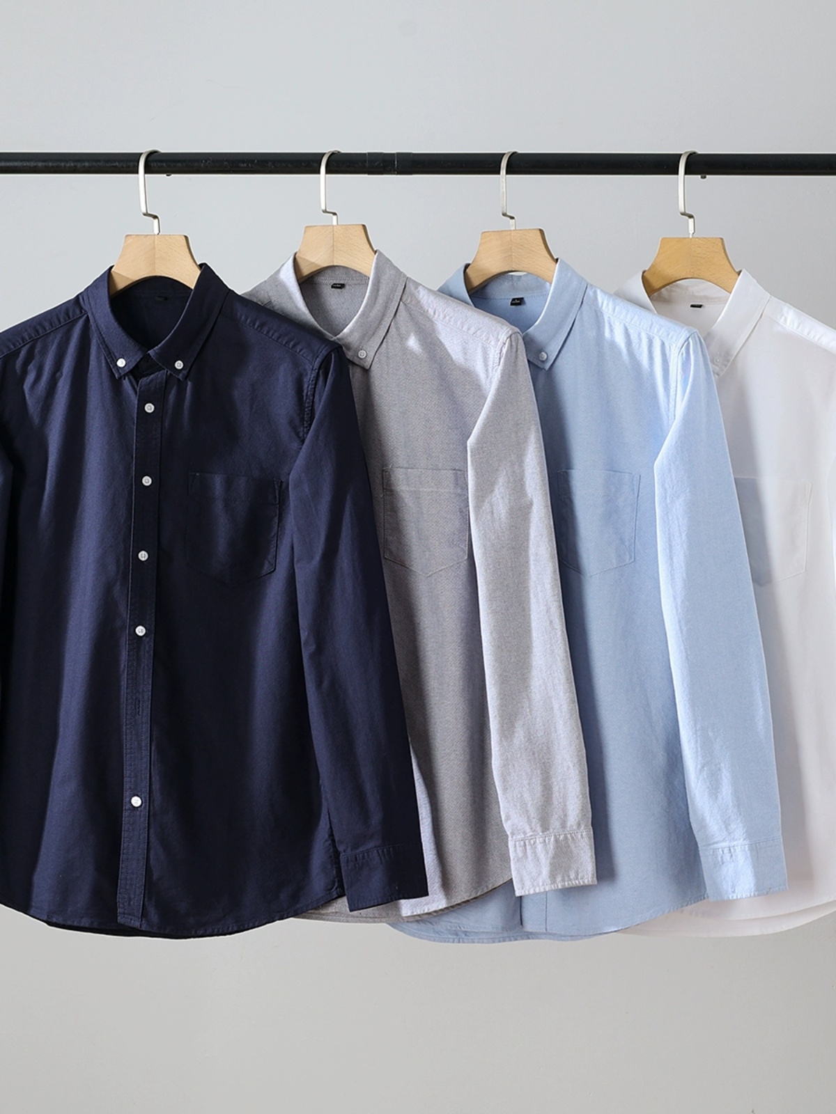 Camisa Casual Masculina de Man - Oxford Cotton Casual Shirt Business avaliação e preço