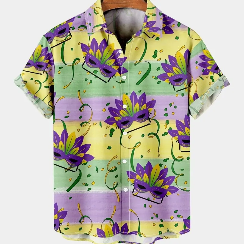 Camisa masculina de verão, est - Vintage Hawaiian Floral Shirt avaliação e preço